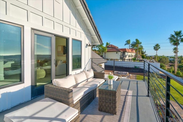 balcony with an outdoor living space