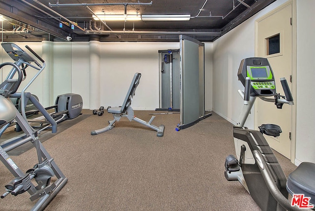 view of workout room