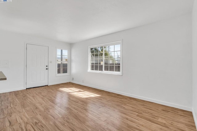 interior space featuring light wood-type flooring