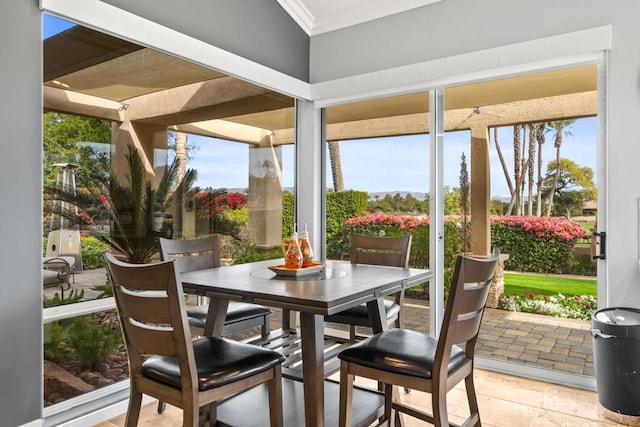 view of sunroom / solarium