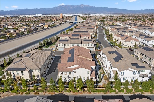 bird's eye view featuring a mountain view