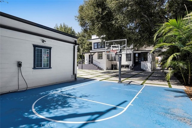 view of basketball court