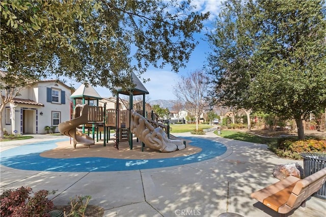 view of jungle gym