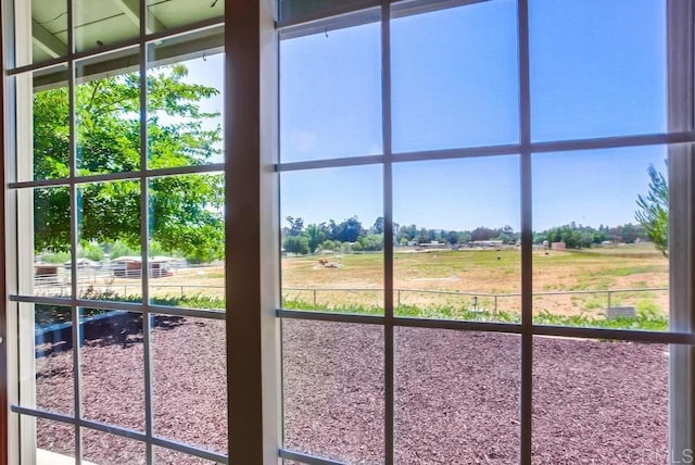 room details featuring a rural view