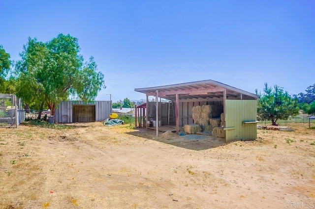 view of outdoor structure