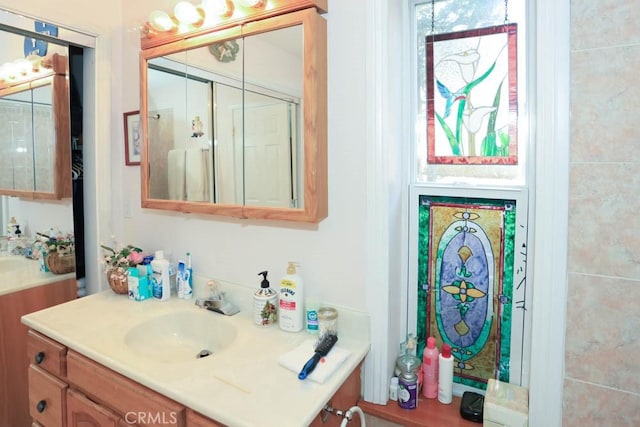 bathroom featuring vanity