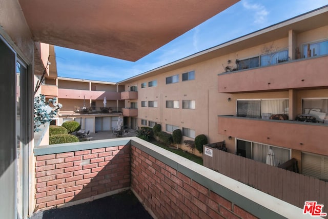 view of balcony