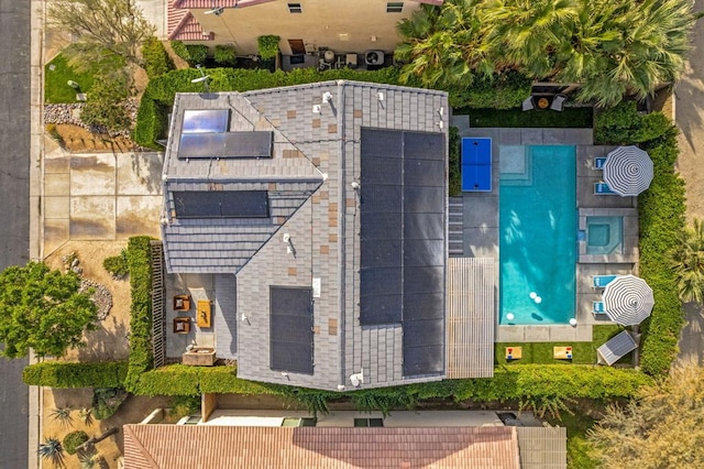 birds eye view of property