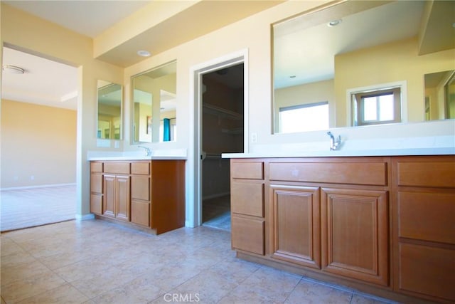 bathroom with vanity