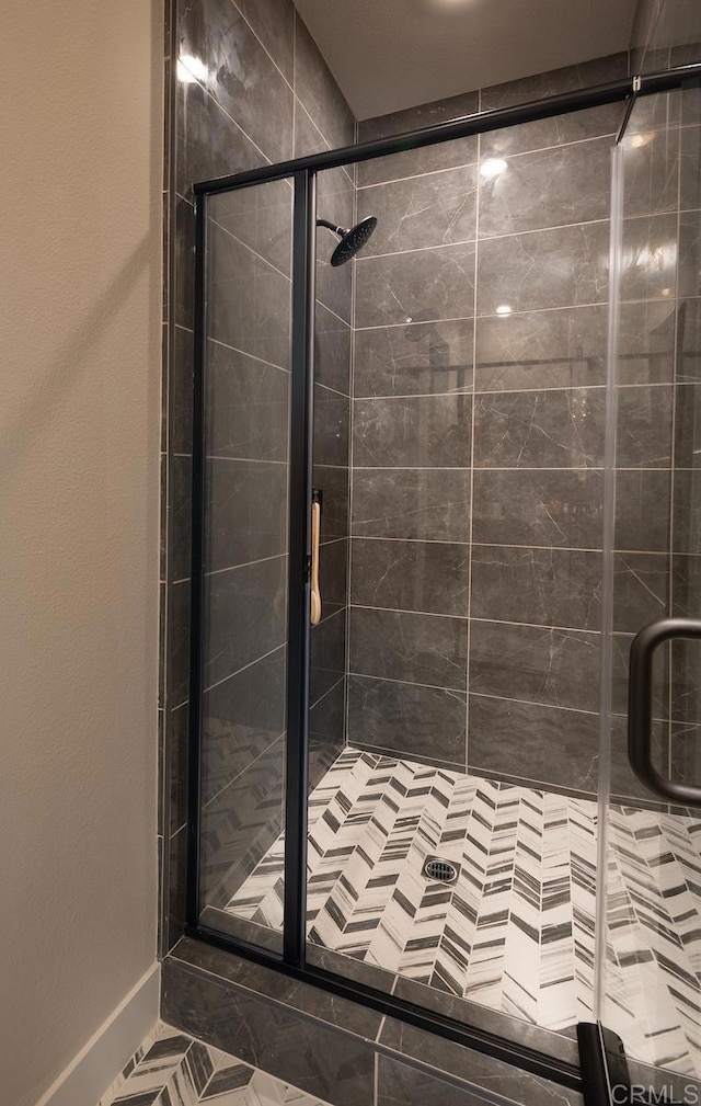 bathroom with walk in shower