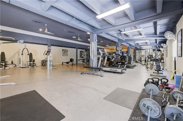 view of exercise room