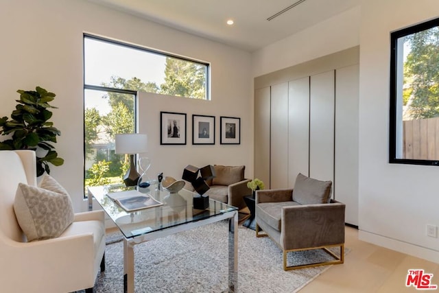 interior space featuring light hardwood / wood-style floors