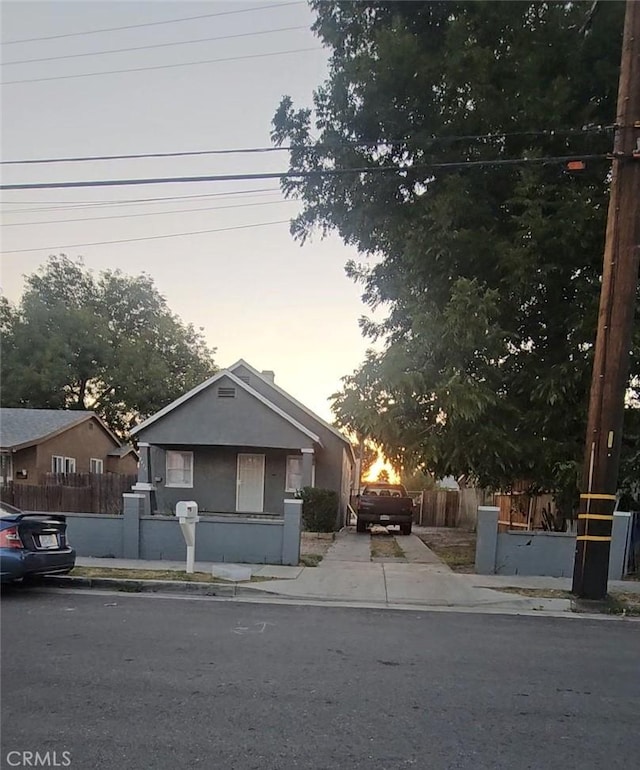 view of front of home