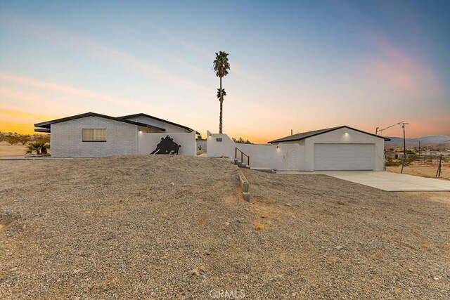 ranch-style house with a garage