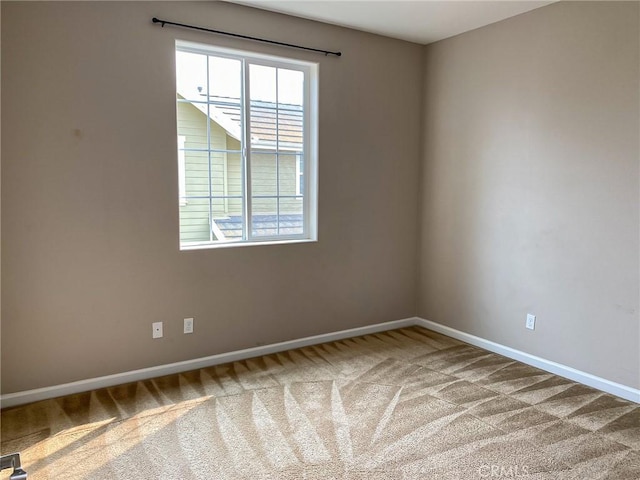 view of carpeted empty room