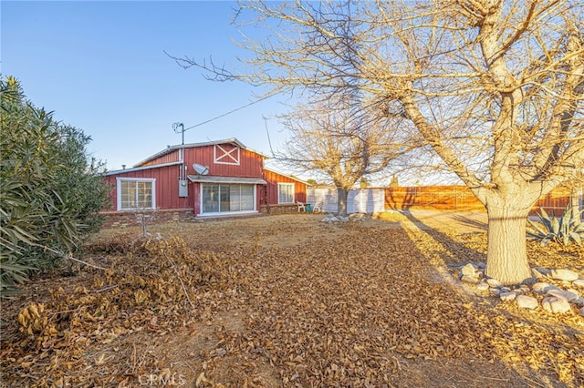 view of back of property