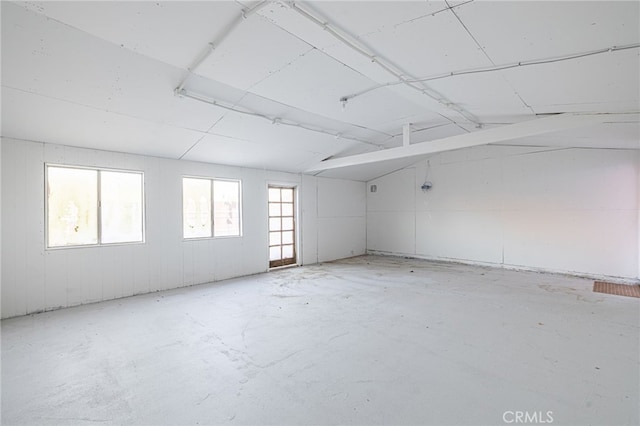 empty room featuring concrete floors