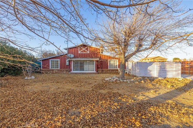 view of rear view of property