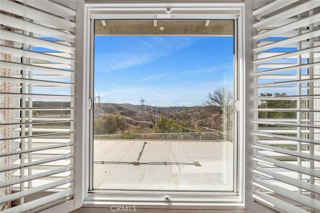 doorway to outside with plenty of natural light