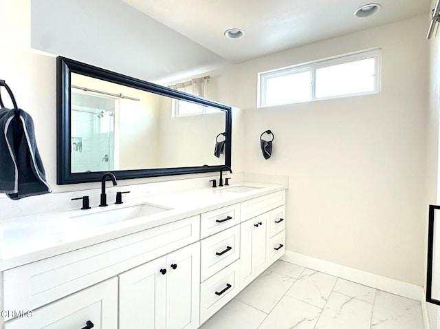 bathroom with vanity