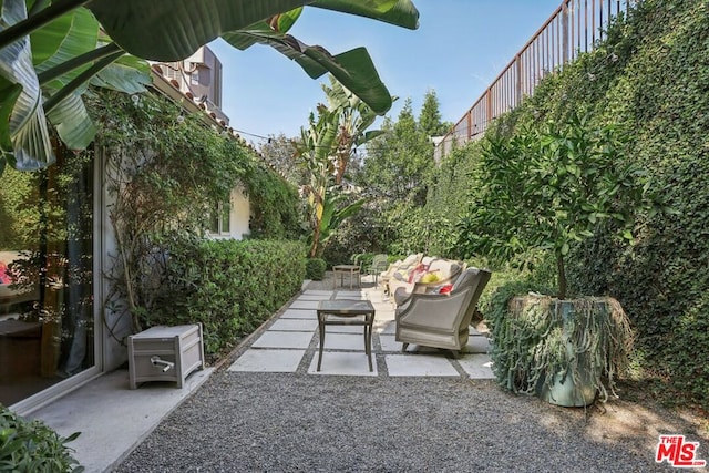 view of patio / terrace with an outdoor hangout area