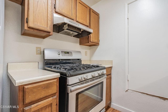 kitchen with gas range