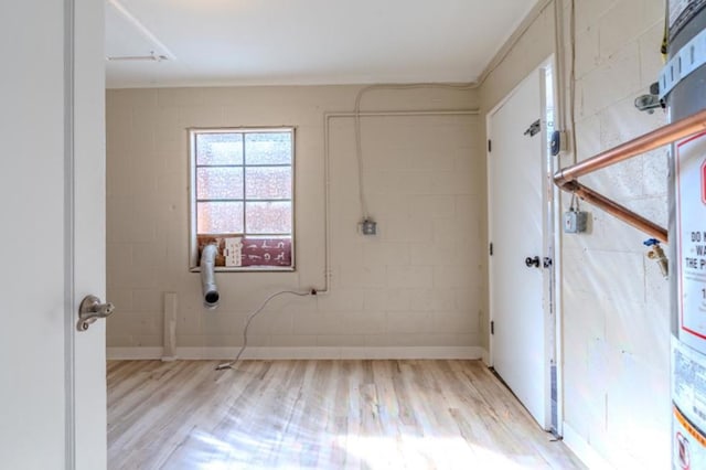 interior space featuring light hardwood / wood-style floors