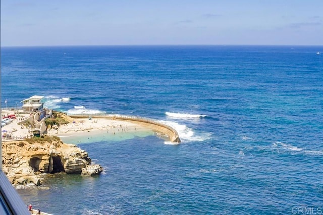 water view with a beach view