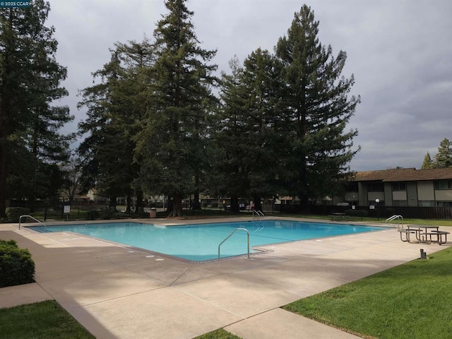 view of pool with a patio