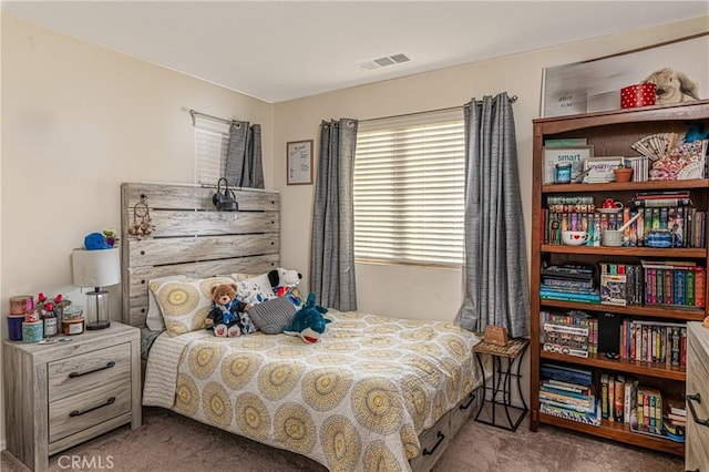 bedroom with carpet floors