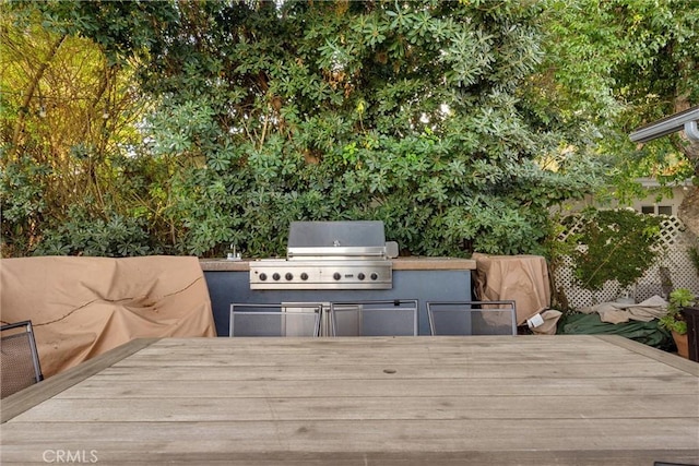 view of patio / terrace featuring area for grilling