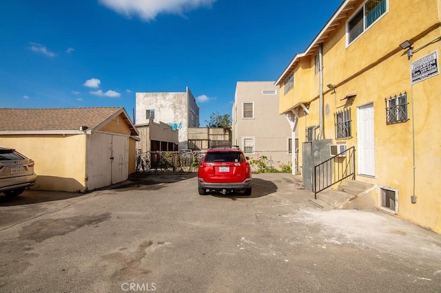 view of parking / parking lot