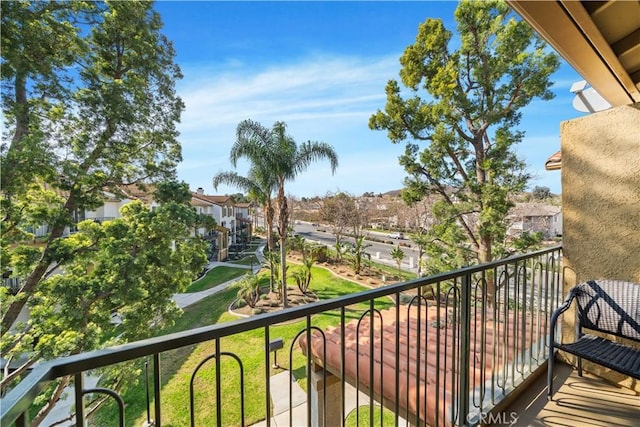 view of balcony