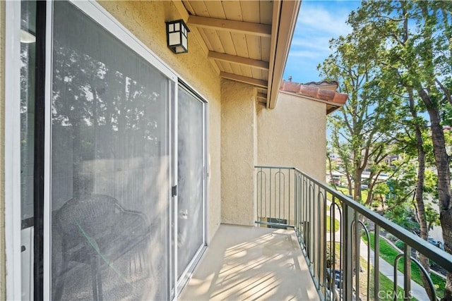 view of balcony