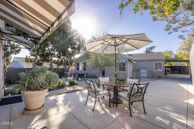 view of patio / terrace with grilling area