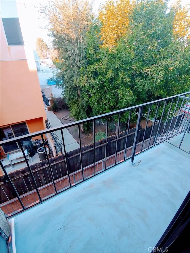 view of balcony