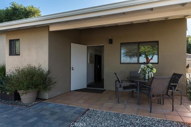 exterior space with a patio area