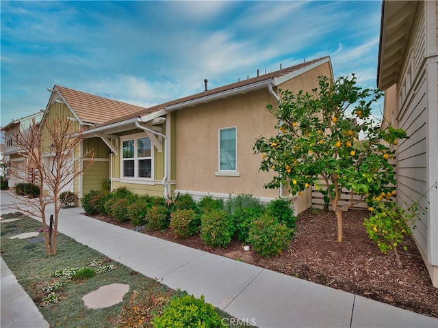 view of side of property
