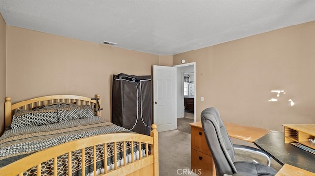 bedroom with carpet floors