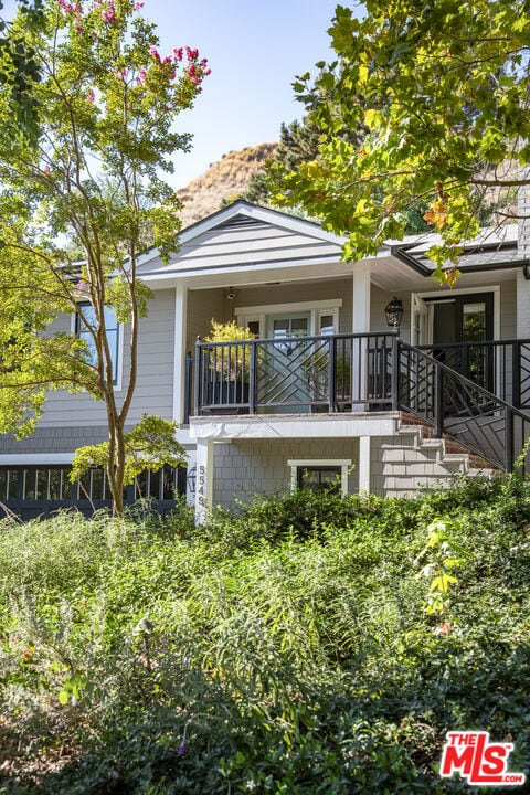 exterior space with a balcony