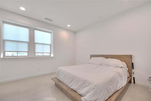 view of tiled bedroom