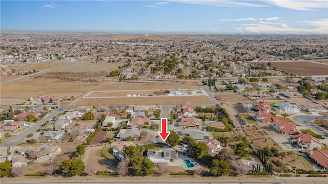 drone / aerial view featuring a residential view