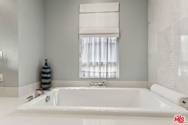 bathroom featuring a bathing tub