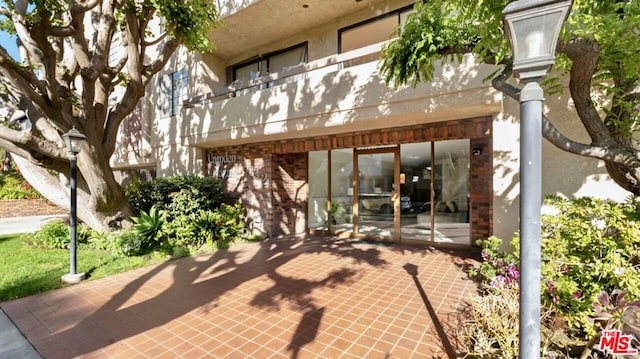 view of patio / terrace featuring a balcony