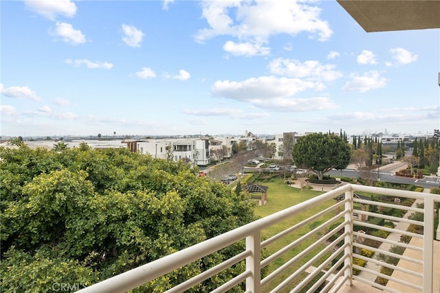 view of balcony