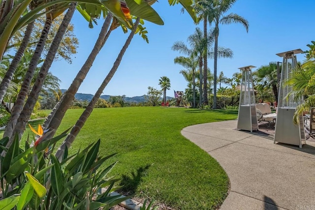 view of yard with a patio