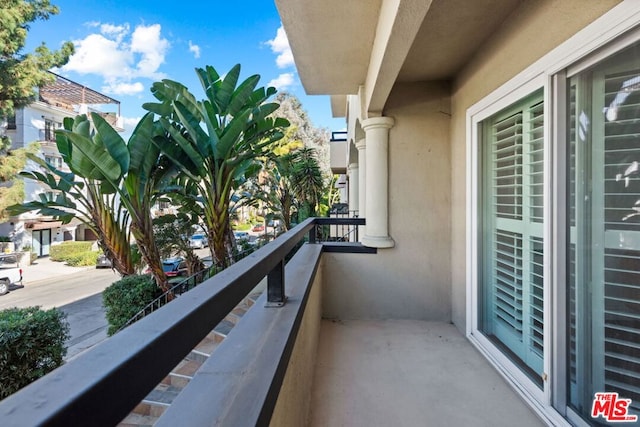 view of balcony