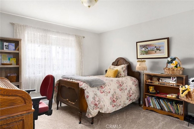 bedroom featuring carpet flooring