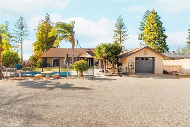 ranch-style house with a garage