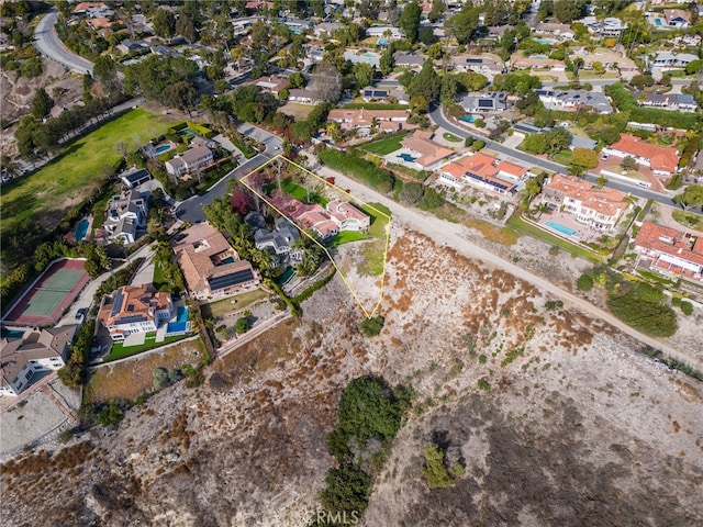 birds eye view of property